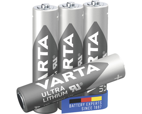 Varta Batterie AAA Micro Professional Lithium 4 St