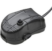 Schwarzes Gehäuse für Teichpumpen mit Kabel
