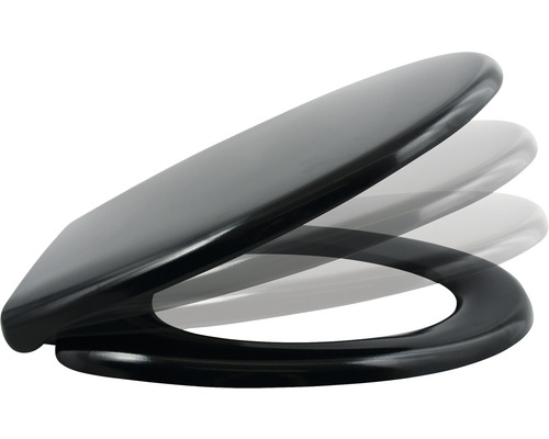 Abattant de WC avec fermeture amortie dans différentes positions