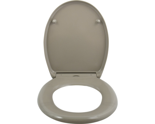 Toilettendeckel aus Kunststoff, offene Position