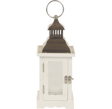 Lanterne décorative blanche avec poignée en métal pour l''intérieur