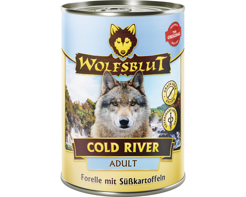 WOLFSBLUT Hundefutter nass Cold River Adult 395 g