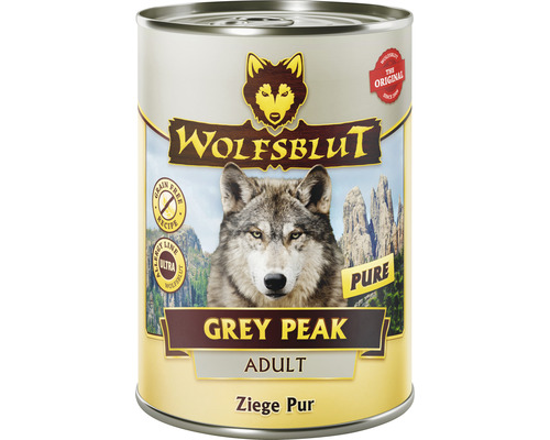 WOLFSBLUT Nourriture pour chiens humide Grey Peak Pure Adult 395 g