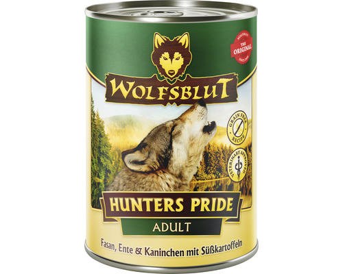 WOLFSBLUT Hundefutter nass Hunters Pride Adult 395 g