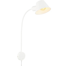Applique murale blanche avec bras flexible