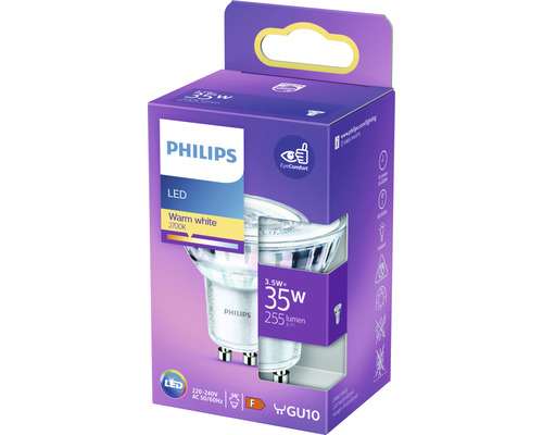 Philips LED Lampe mit GU10 Fassung in der Verpackung