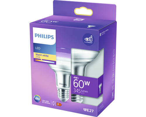 Philips LED Lampe E27 4 Watt warmweiss in Verpackung