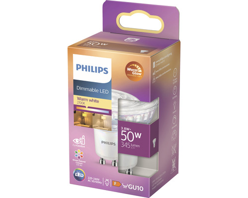 Philips LED Lampe mit GU10 Fassung in der Verpackung