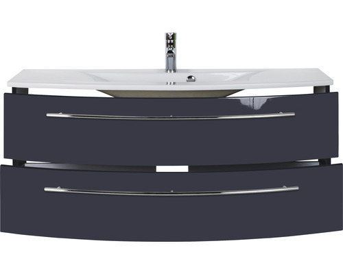 Waschbeckenunterschrank mit zwei Schubladen und Armatur
