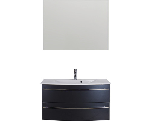 Combinaison de lavabo avec lavabo, meuble bas et miroir