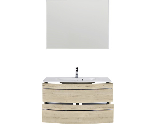 Meuble-lavabo combiné avec miroir pour la salle de bains