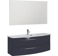 Meuble sous-lavabo avec deux tiroirs et miroir pour la salle de bain