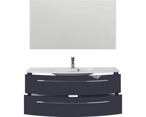 Waschtisch mit Unterschrank und Spiegel für das Badezimmer