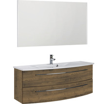 Meuble-lavabo avec meuble sous-lavabo et miroir pour la salle de bain