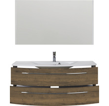 Ensemble de meubles de salle de bain avec lavabo, meuble sous-vasque et miroir