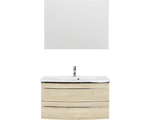 Waschtischkombination mit Spiegel für das Badezimmer