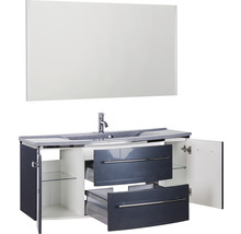 Badezimmermöbel-Set mit Waschtischunterschrank, Waschbecken und Spiegel