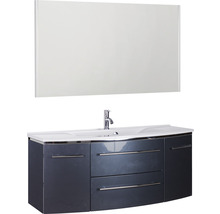 Meuble-lavabo avec meuble bas et miroir pour la salle de bain