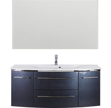 Ensemble de meubles de salle de bains avec meuble sous-lavabo, lavabo et miroir