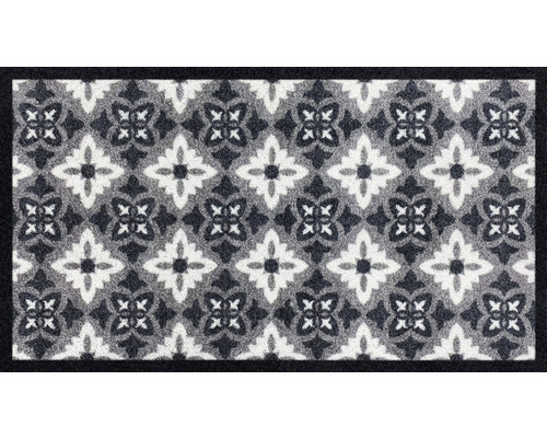 Tapis d'entrée Création Turkish Tile gris/blanc 66x120 cm
