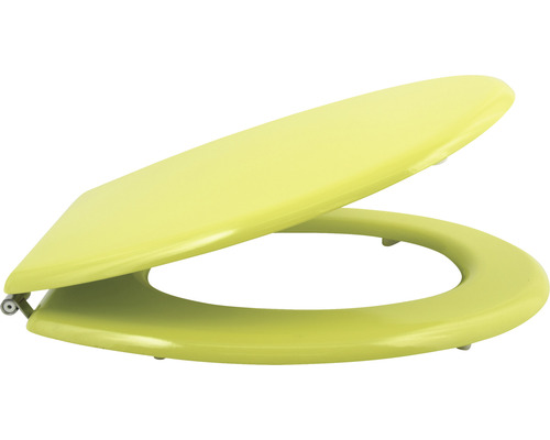Abattant de WC jaune en plastique