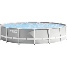 Piscine tubulaire Intex remplie d''eau