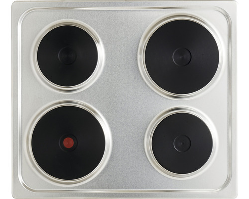 Table de cuisson avec quatre plaques de cuisson