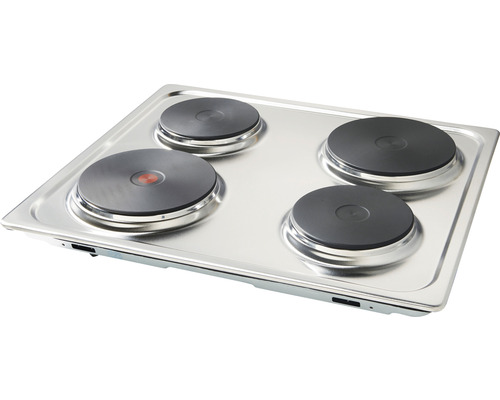 Plaque de cuisson en acier inoxydable avec quatre plaques de cuisson