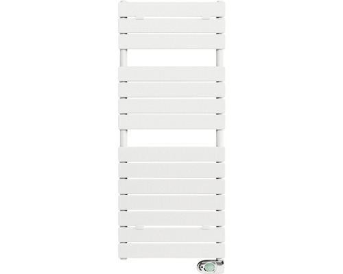 Chauffe-serviettes électrique Sanotechnik Pisa 121x50x4,85 cm 500 watts blanc Sèche-serviettes avec barres chauffantes horizontales pour la salle de bain