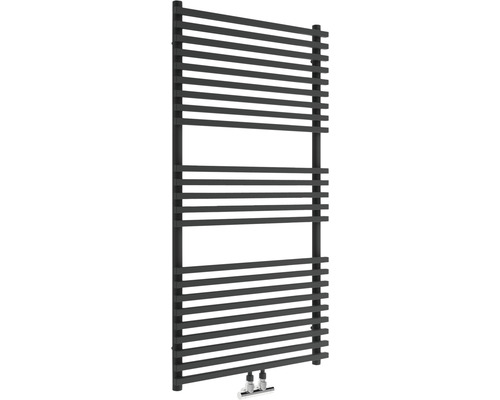 Badheizkörper Sanotechnik Trient 117x60x4,9 cm 700 Watt schwarz matt