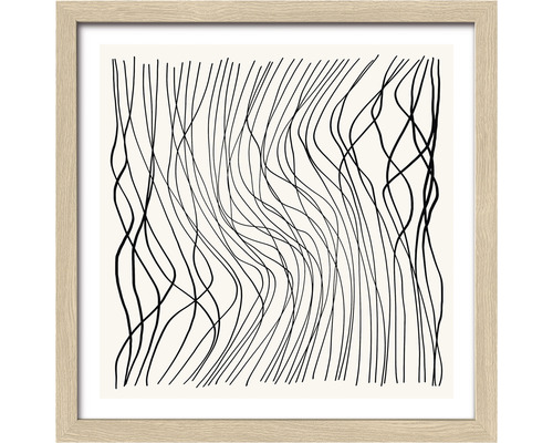 Tableau encadré Lines and Shapes XII 28x28 cm