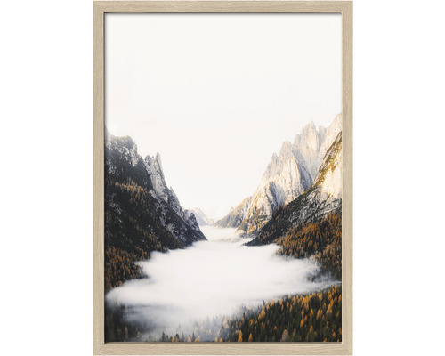 Gerahmtes Bild Foggy Mountain Forest II 53x73 cm