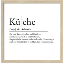 Gerahmtes Küchenbild mit Textdefinition