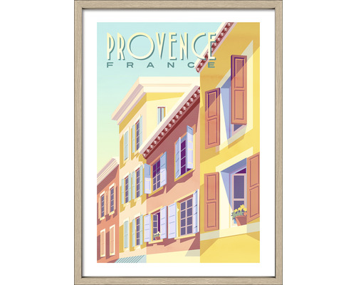 Gerahmtes Bild Provence 53x73 cm