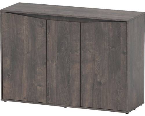 Meuble bas aquatlantis Splendid 240 120,4x39,8x83 cm, chêne sauvage foncé Armoire en bois foncé avec trois portes pour un espace de rangement supplémentaire