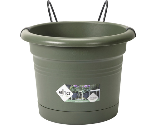 Pot de fleurs avec support elho allin1 plastique Ø 20 h 14 cm vert feuillage