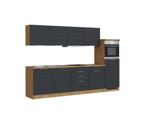 Cuisine moderne avec éléments hauts et bas et four intégré