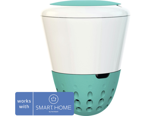 Diffuseur flottant automatique pour piscine avec le logo Smart Home by Hornbach