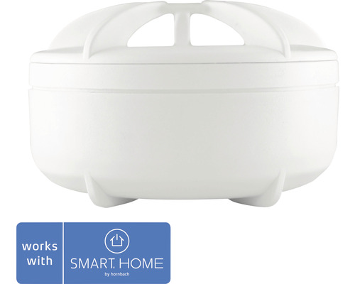 frient Wassersensor Zigbee weiss - Kompatibel mit SMART HOME by hornbach Weisser Rauchmelder zur Verwendung im Smart Home