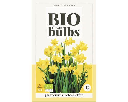 Blumenzwiebel "Bio Narcissus Têtê à Têtê" 12/14