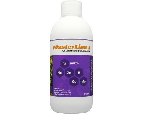 Engrais pour plantes d'aquarium MasterLine I 500 ml micronutriments engrais combiné