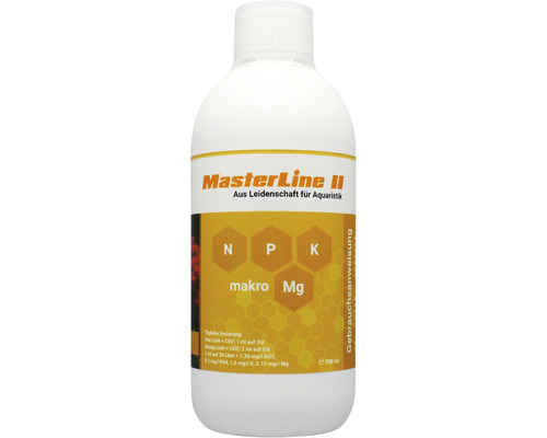 Engrais pour plantes d'aquarium MasterLine II 500 ml micronutriments engrais combiné