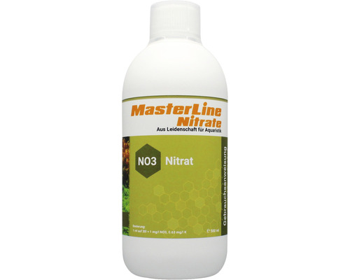 Engrais pour plantes d'aquarium MasterLine Nitrat 500 ml Engrais à base de nitrate avec supplément de potassium