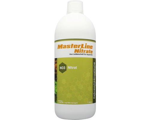 Engrais pour plantes d'aquarium MasterLine Nitrat 1000 ml Engrais à base de nitrate avec supplément de potassium