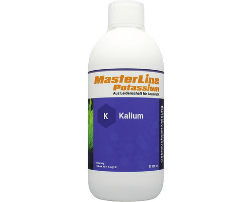 Aquariumpflanzendünger MasterLine Kalium Potassium 500 ml Reiner Kaliumdünger