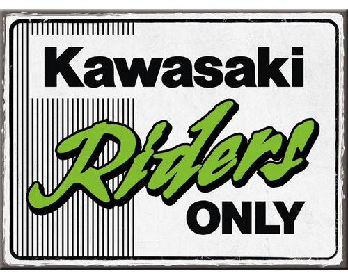 Magnet Kawasaki Riders Only 6x8 cm