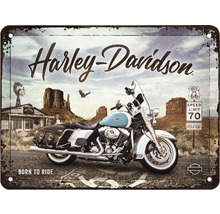 Blechschild Harley-Davidson R 66 15x20 cm