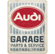 Blechschild Audi-Garage 15x20 cm