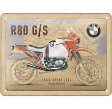 Plaque métallique moto BMW R80 G/S
