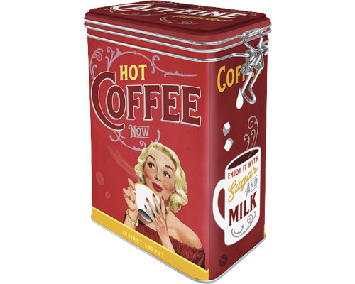 Boîte de conservation Hot Coffee Now 7.5x11x17.5 cm